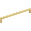 Elements By Hardware Resources 192 mm Center-to-Center Brushed Gold Square Stanton Cabinet Bar Pull 625-192BG